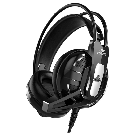 Ant Esports H520W Lightweight Gaming Over Ear Wired Headphones BLACK
